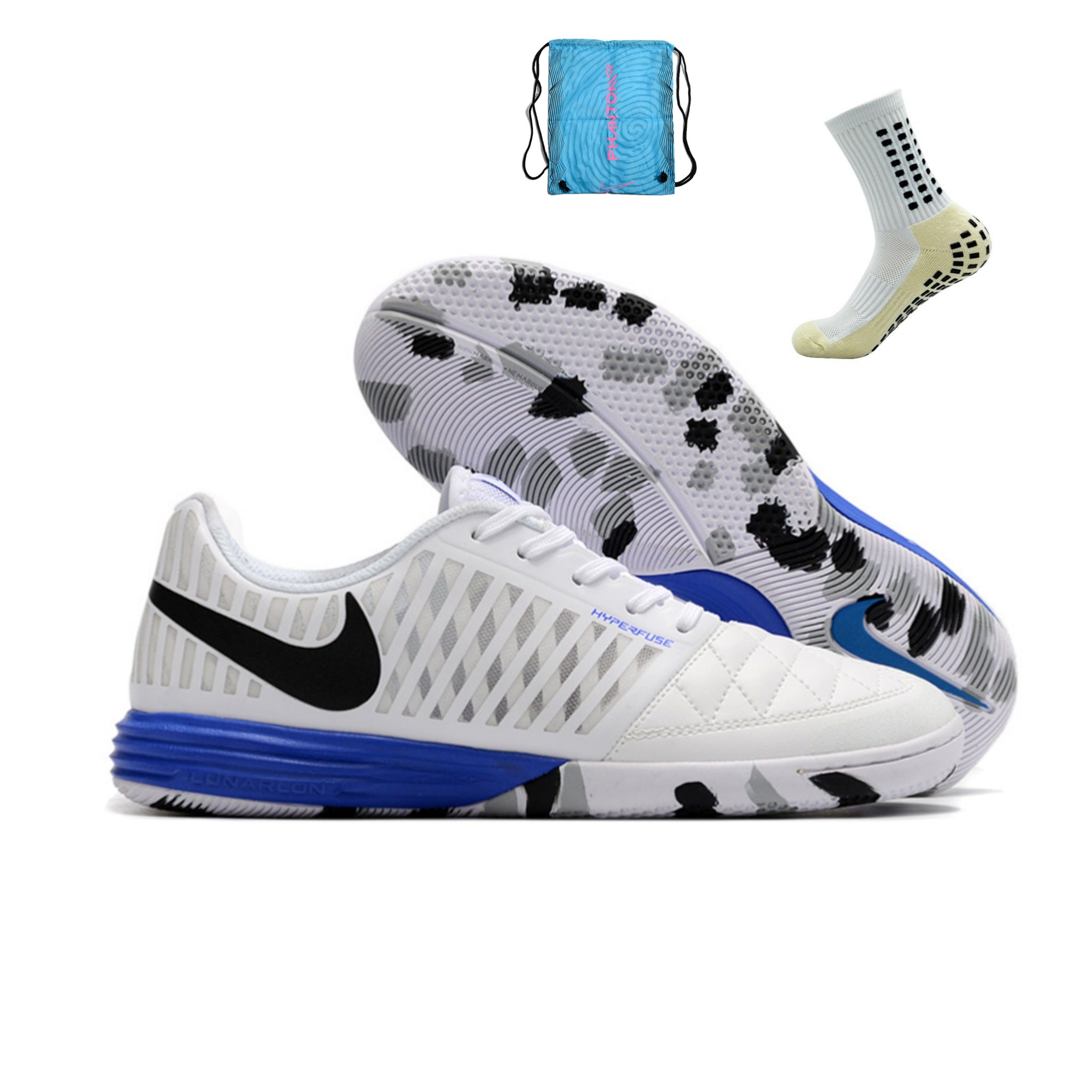 Nike Lunar Gato II Futsal - Branco Azul – Acstorechuteiras