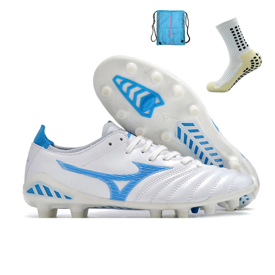 Mizuno Morelia Neo III Pro FG - Branco Azul