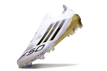 Carregar imagem no visualizador da galeria, Adidas F50 Elite Laceless FG - Branco Dourado
