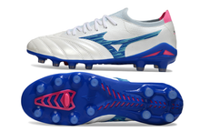 Carregar imagem no visualizador da galeria, Mizuno Morelia Neo IV Made In Japan FG - Branca Azul
