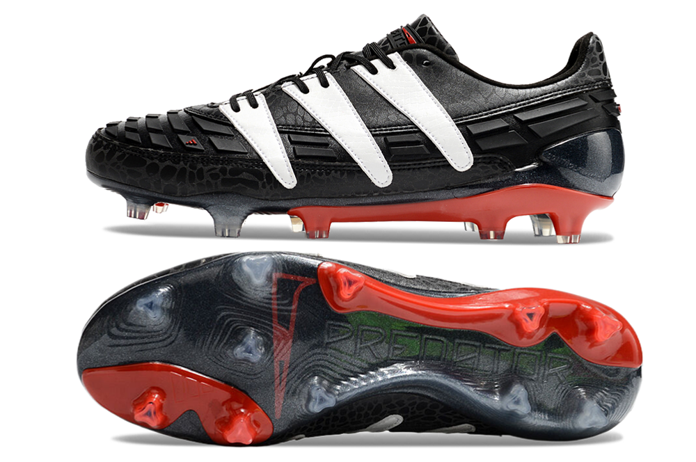 Adidas Predator Accelerator 94 FG - Preto Vermellho – Acstorechuteiras