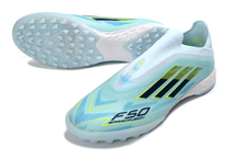 Carregar imagem no visualizador da galeria, Adidas F50 Elite Laceless Society - Azul Branco
