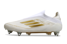 Carregar imagem no visualizador da galeria, Adidas F50 Elite Laceless SG - Branco Dourado
