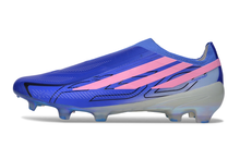 Carregar imagem no visualizador da galeria, Adidas F50 Elite Hyperfast Laceless FG - Azul Rosa
