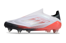 Carregar imagem no visualizador da galeria, Adidas F50 Elite Laceless SG - Branco Vermelho
