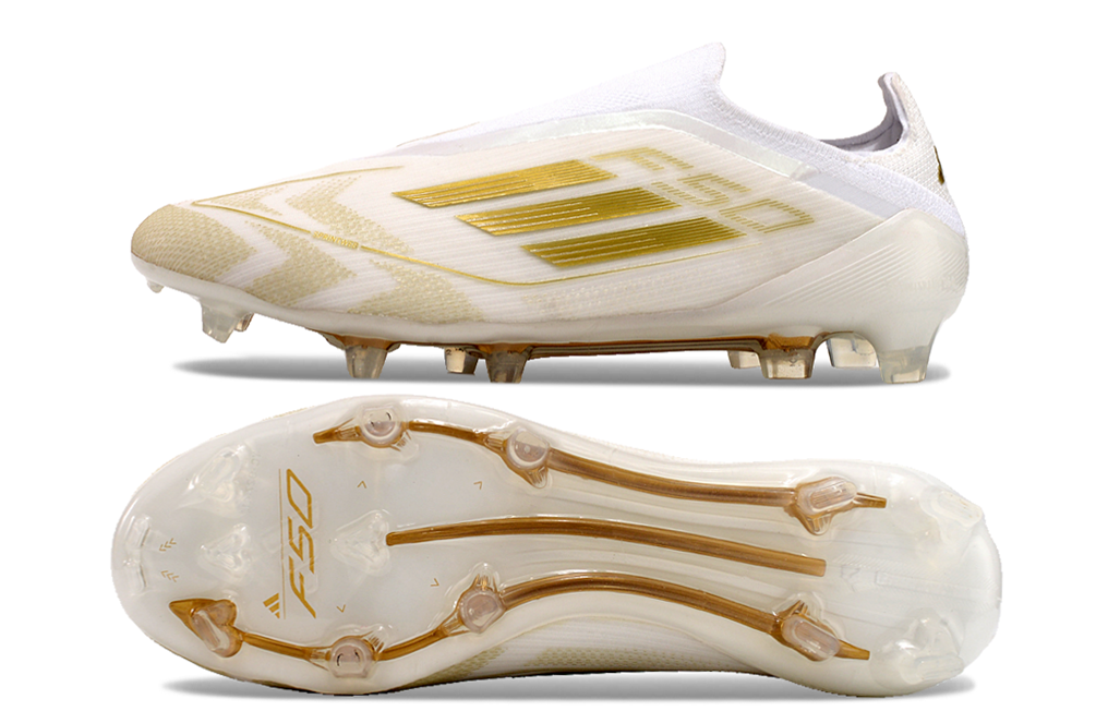 Adidas F50 Elite Laceless FG - Branco Dourado – Acstorechuteiras
