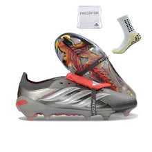 Carregar imagem no visualizador da galeria, Adidas Predator 26 Elite Tongue FG - Finishers Steel Prata
