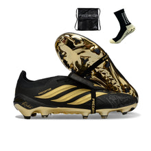 Carregar imagem no visualizador da galeria, Adidas Predator 26 Elite Tongue FG -  Preto Dourado
