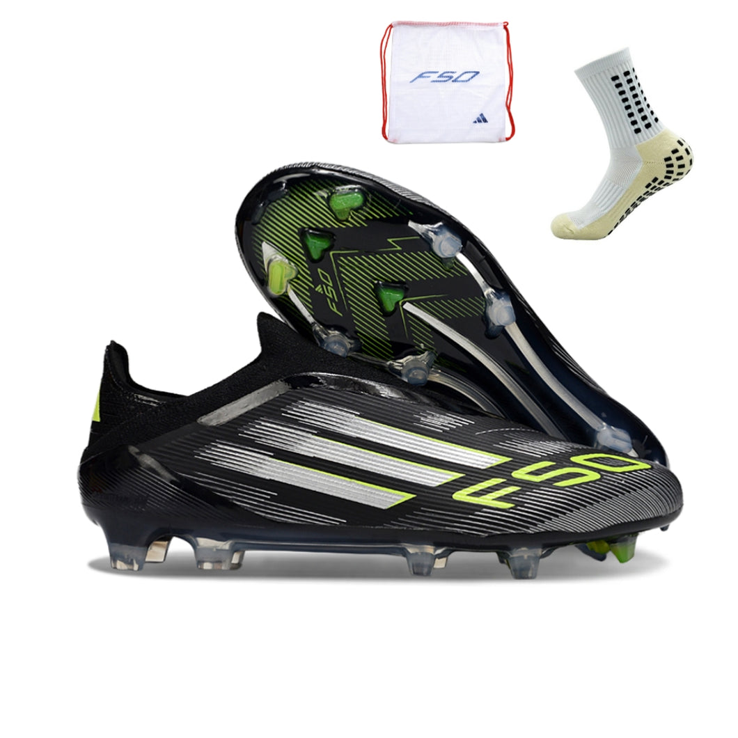 Adidas F50 Elite Laceless FG - Black