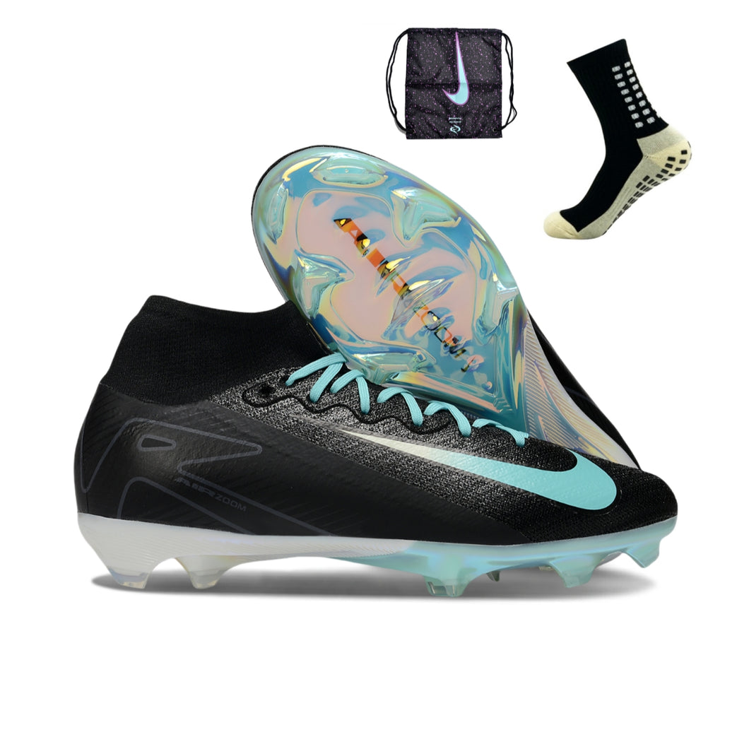 Nike Feminina Air Zoom Superfly 9 FG Elite - Preto Azul