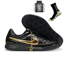Carregar imagem no visualizador da galeria, Nike Tiempo Ronaldinho R10 Futsal - Preto Dourado
