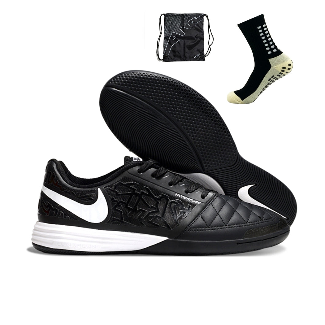 Nike Lunar Gato II Futsal - Preto Branco