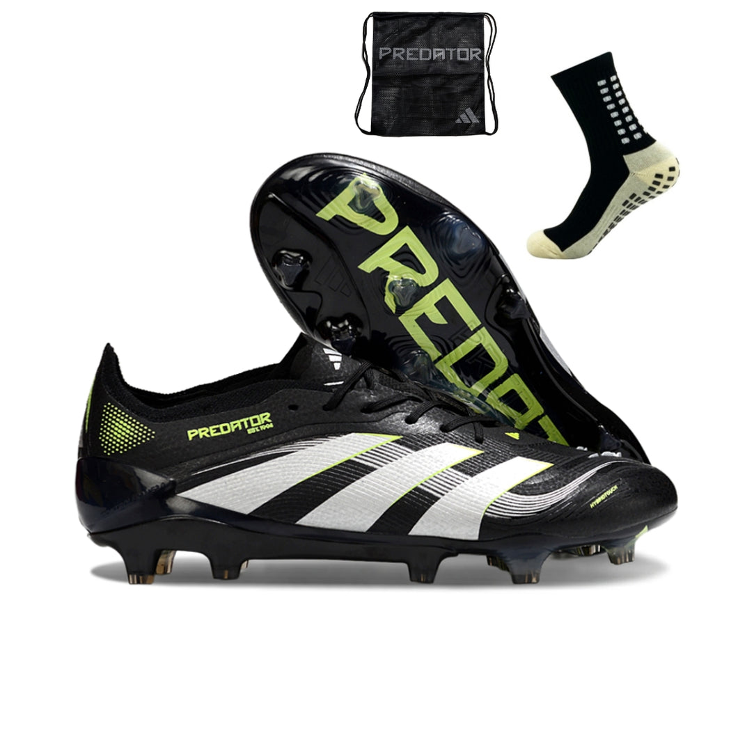 Adidas Predator 25 Elite FG - Preto Verde