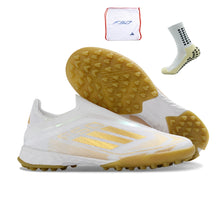 Carregar imagem no visualizador da galeria, Adidas F50 Elite Laceless Society - Branco Dourado

