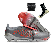 Carregar imagem no visualizador da galeria, Adidas Predator 26 Elite Tongue FG - Cinza Vermelho
