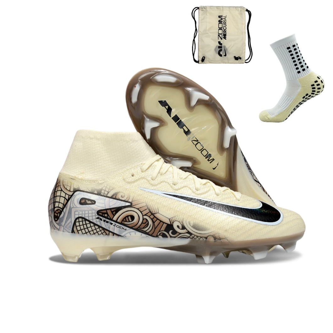 Nike Feminina Air Zoom Superfly 9 FG Elite - Creme
