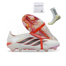 Carregar imagem no visualizador da galeria, Adidas Predator 26 Elite Tongue FG - Branco Vermelho
