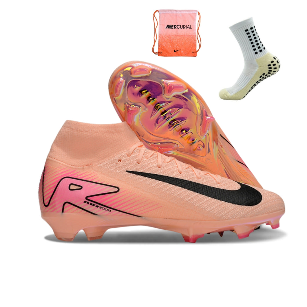 Nike Feminina Air Zoom Superfly 9 FG Elite - Salmao