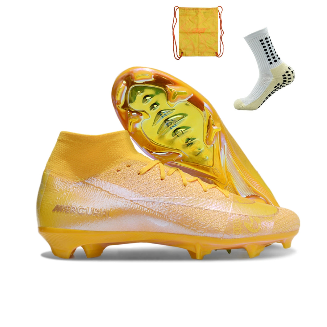 Nike Feminina Air Zoom Superfly 9 FG Elite - Dourada