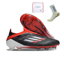Carregar imagem no visualizador da galeria, Adidas F50 Elite Laceless FG - Preto Vermelho
