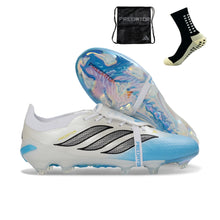 Carregar imagem no visualizador da galeria, Adidas Predator 26 Elite Tongue FG - Branco Azul
