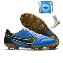 Carregar imagem no visualizador da galeria, Nike Tiempo Legend 9 Elite FG Azul Preto
