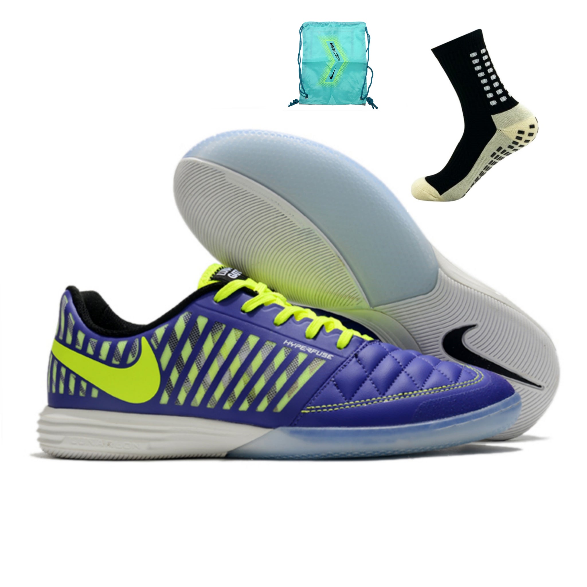 Nike Lunar Gato フットサルシューズ 紫/黄色 ルナガトII IC | フットサルショップ FIVE(ファイブ)