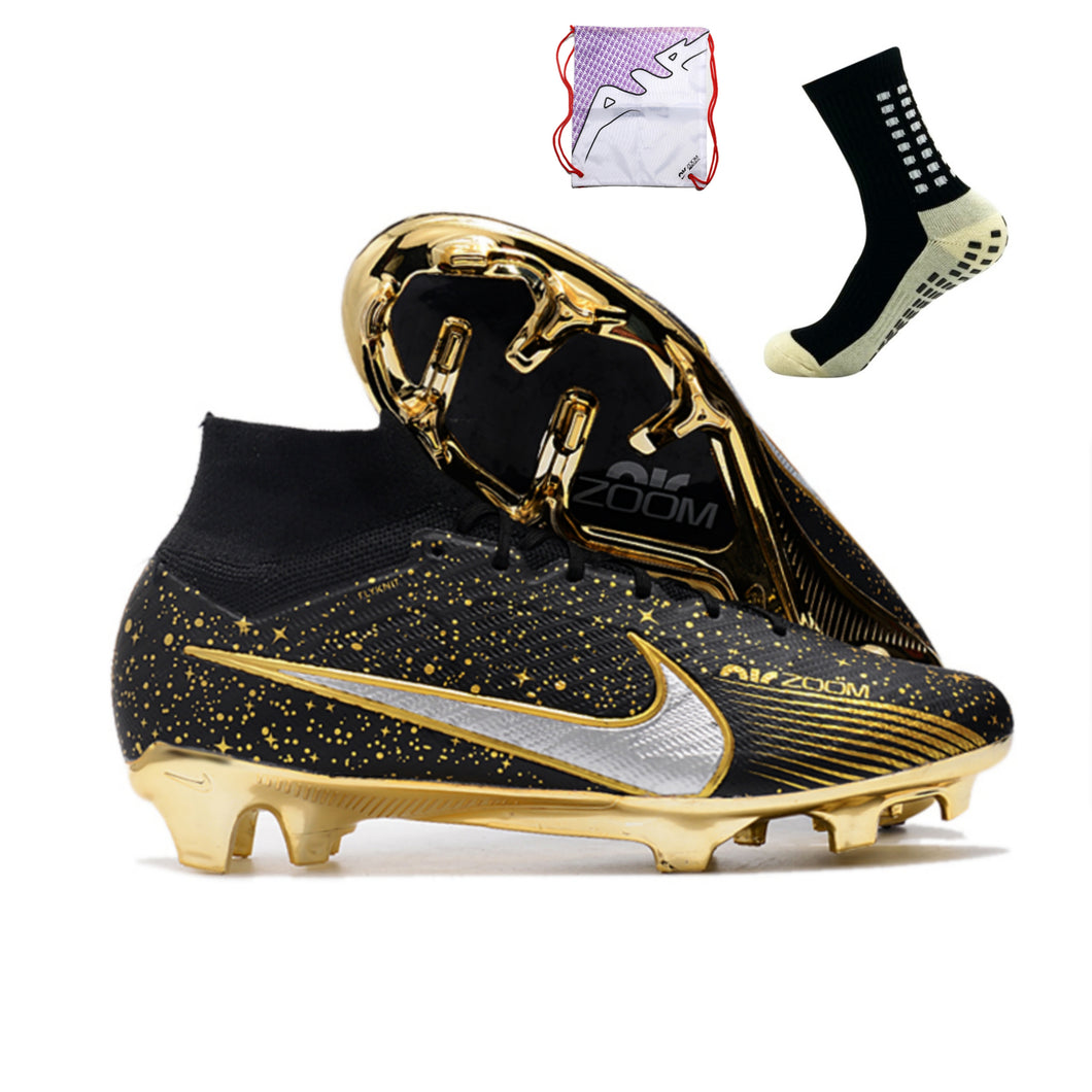 Nike Air Zoom Superfly 9 FG Elite - Preto Dourado