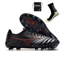 Carregar imagem no visualizador da galeria, Mizuno Morelia Neo III FG - Preto Vermelho
