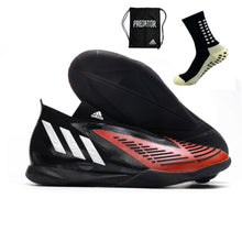 Carregar imagem no visualizador da galeria, Adidas Predator Edge + Futsal - Preto/Vermelho
