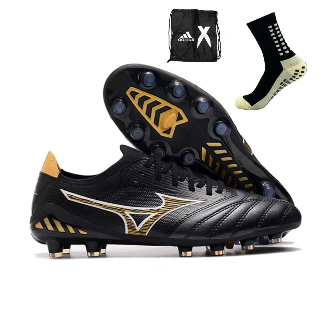 Mizuno Morelia Neo III FG - Preto Amarelo