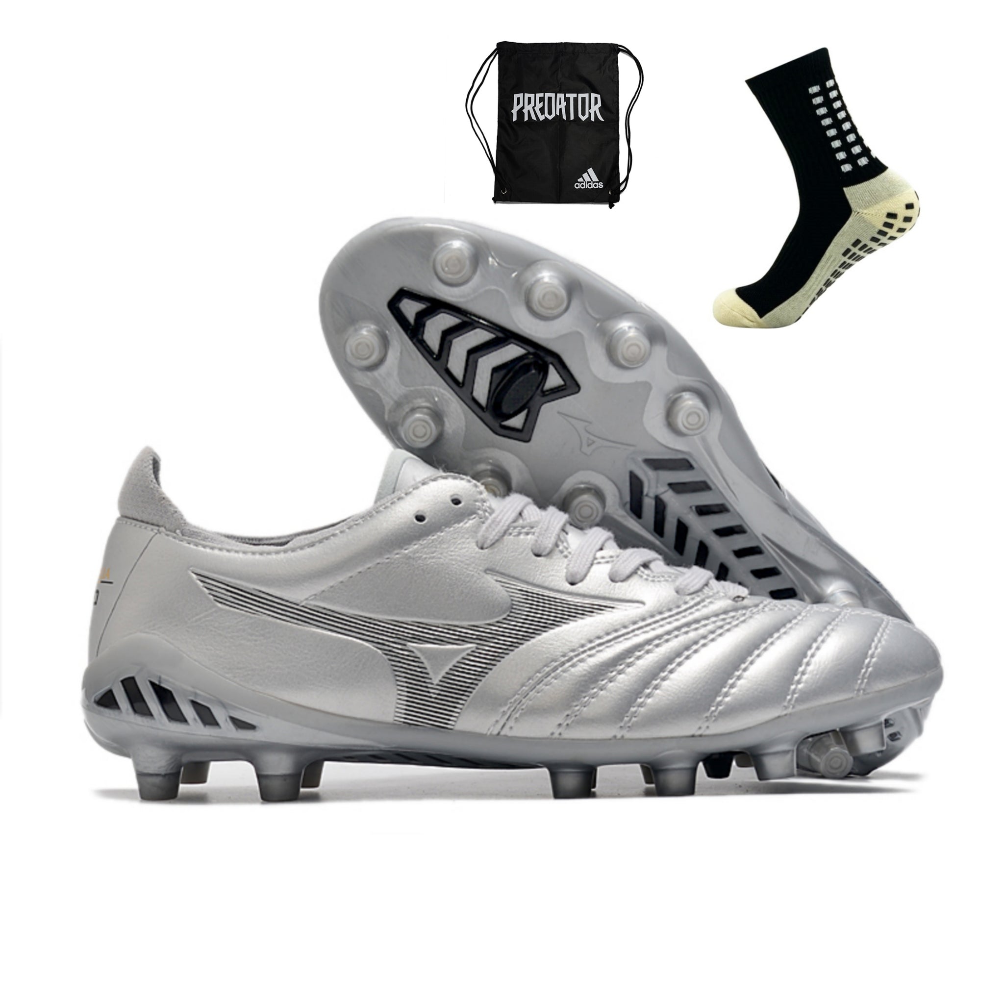 Mizuno Morelia Neo III Pro FG - Prata – Acstorechuteiras