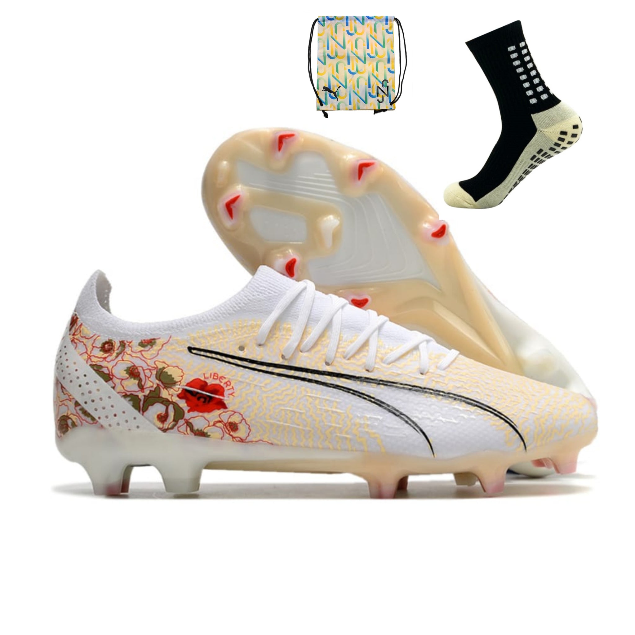 Puma Ultra Ultimate FG - Branco Flores – Acstorechuteiras