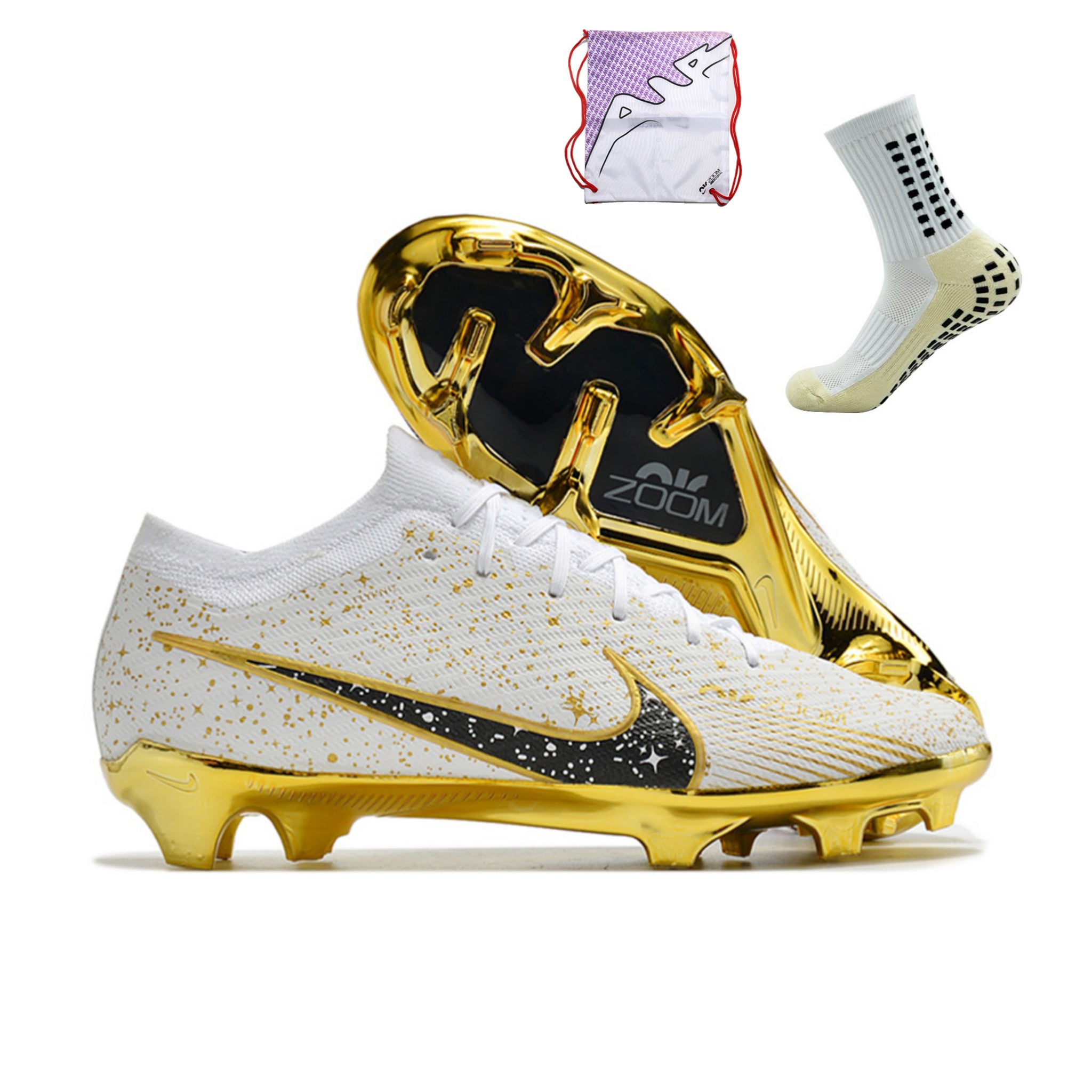 Mercurial gold hot sale and white