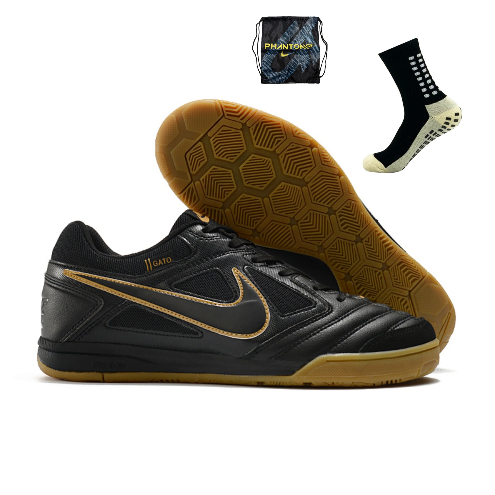 Nike SB Gato Futsal - Preto Dourado – Acstorechuteiras